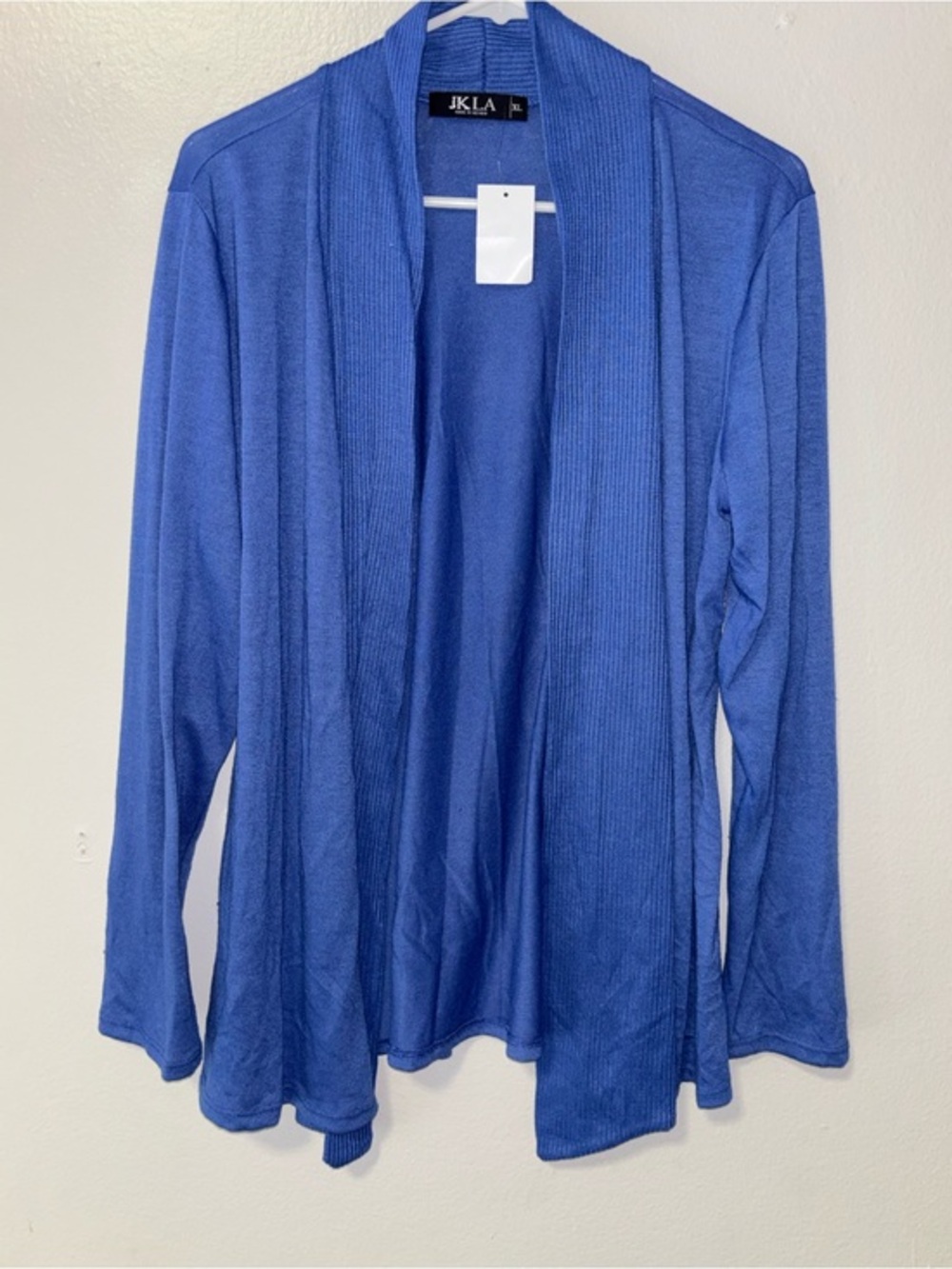 JKLA Open-Front Blue Lightweight Cardigan